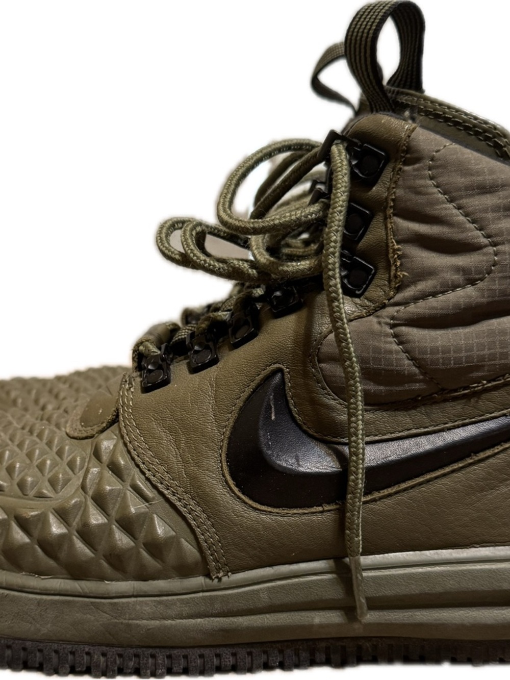 Nike lunar force 1 duckboot medium olive mens sz 9 - Picture 3 of 7